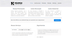 Desktop Screenshot of novinox.ind.br