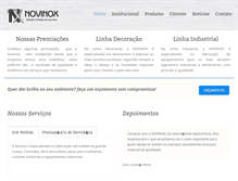 Tablet Screenshot of novinox.ind.br